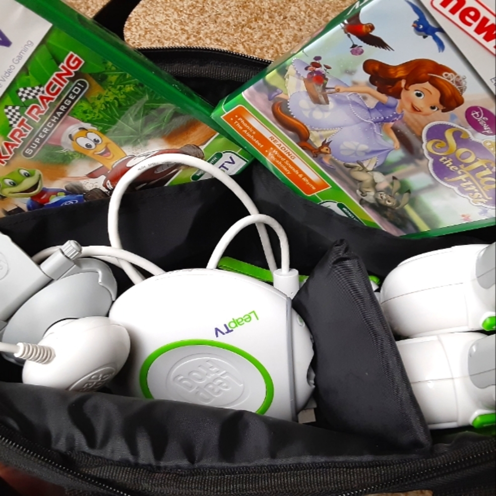 Leapfrog leap TV gaming console with TWO games
